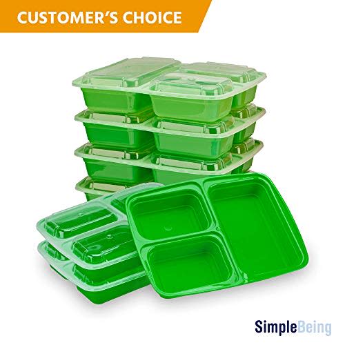 3-Compartment Meal Prep Containers