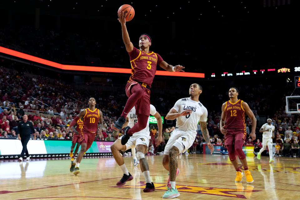 Iowa State guard Tamin Lipsey has improved his shot in the early parts of the season. In a win over Lindenwood on Thursday, the sophomore had 21 points.