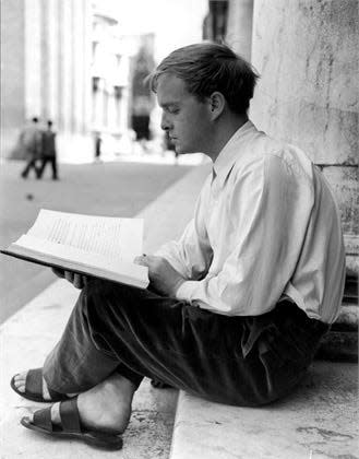 Truman Capote in Venice, Italy, in 1950. Capote spent his early years writing short fiction.