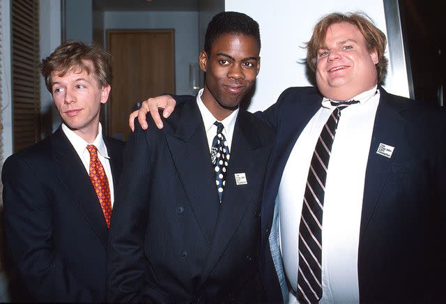 KMazur/WireImage David Space, Chris Rock and Chris Farley