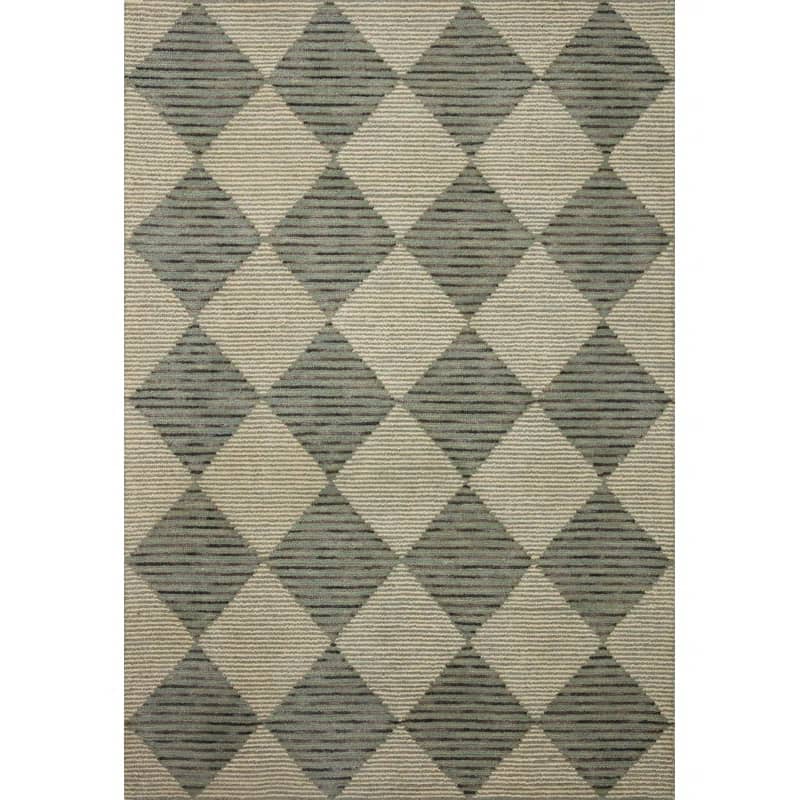 Chris Loves Julia x Loloi Francis Wool Beige/Charcoal Area Rug 3'6" x 5'6"