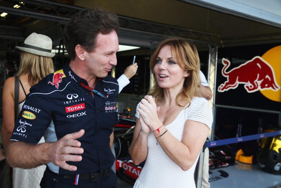 Christian Horner and Geri Halliwell at the Monaco Grand Prix in 2013 (Getty Images)