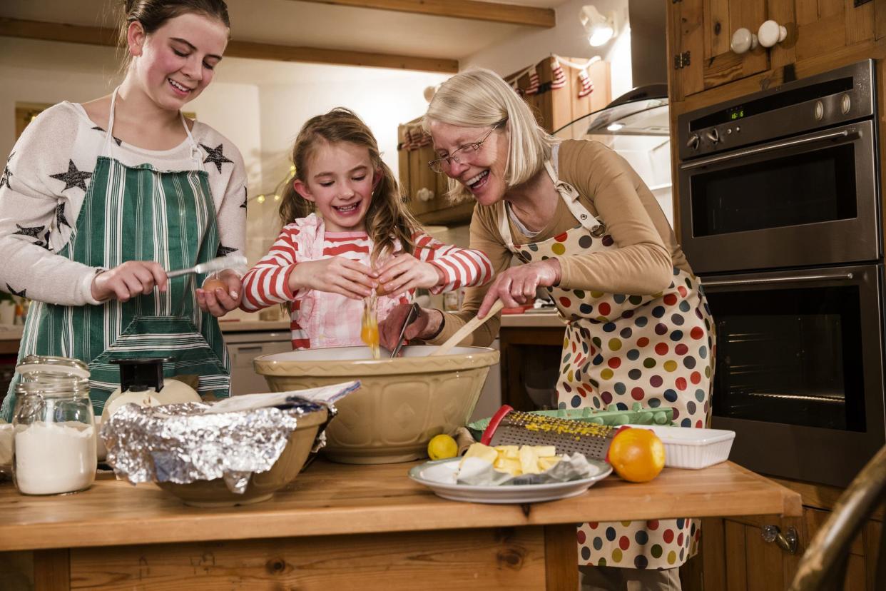 family baking holiday desserts