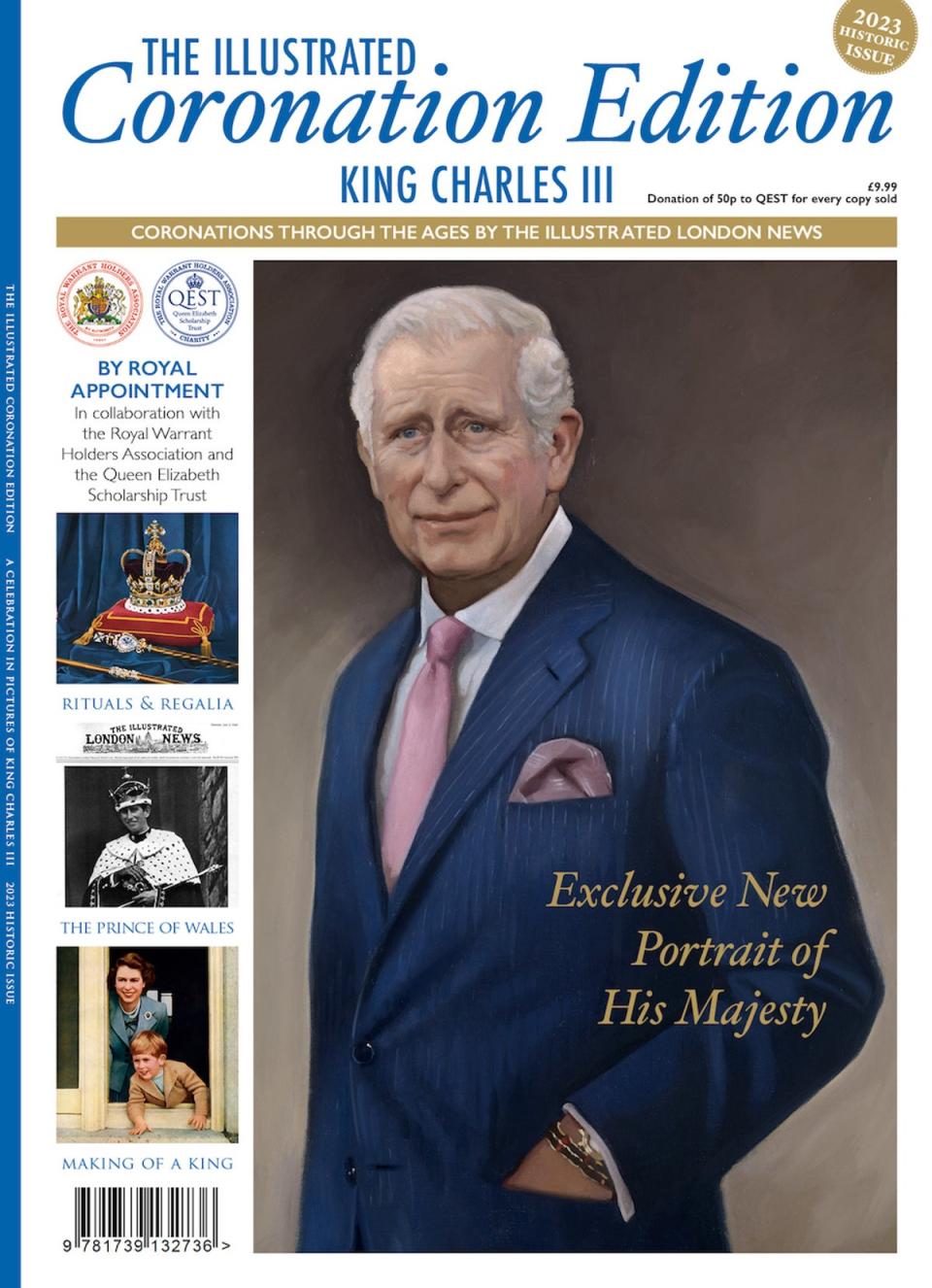 Portrait of King Charles III by Alastair Barford (c) Illustrated London News. The Illustrated Coronation Edition is published by Illustrated London News and is on sale though leading supermarkets and WH Smith from 30 March (PA)