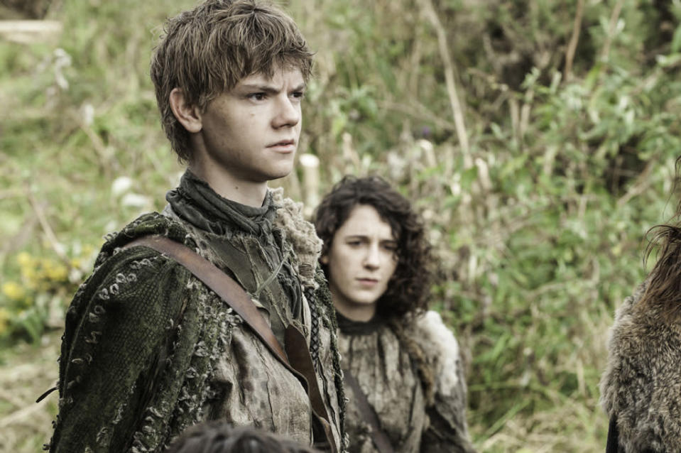 Thomas Brodie Sangster and Ellie Kendrick in the "Game of Thrones" episode, "The Rains of Castamere."