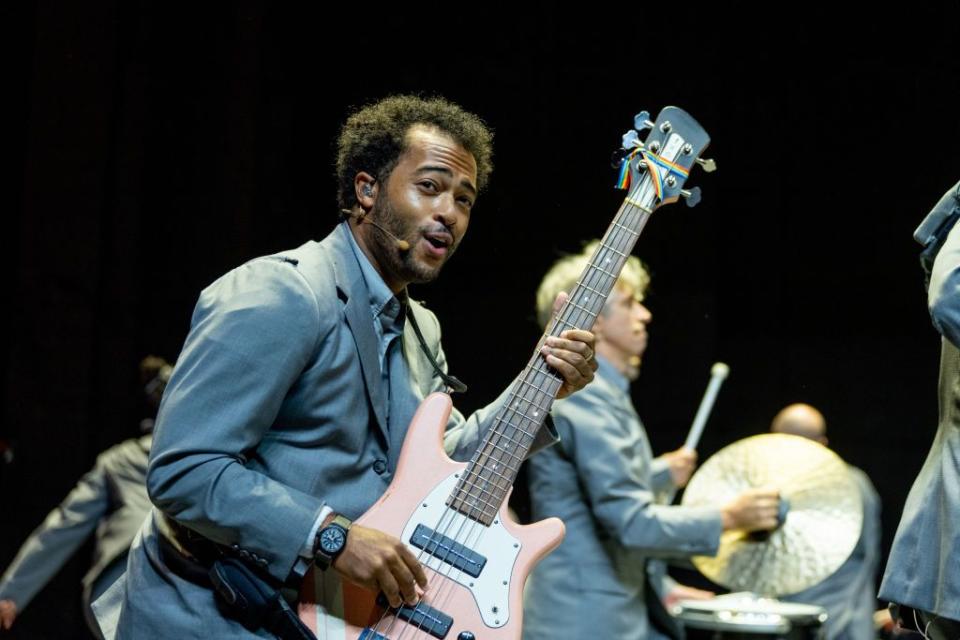 bobby wooten iii performs in david byrne's american utopia on broadway