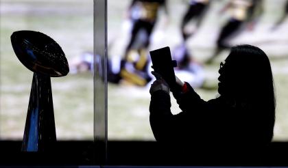 Being in the same building as the Lombardi Trophy on Sunday might be expensive. (AP) 