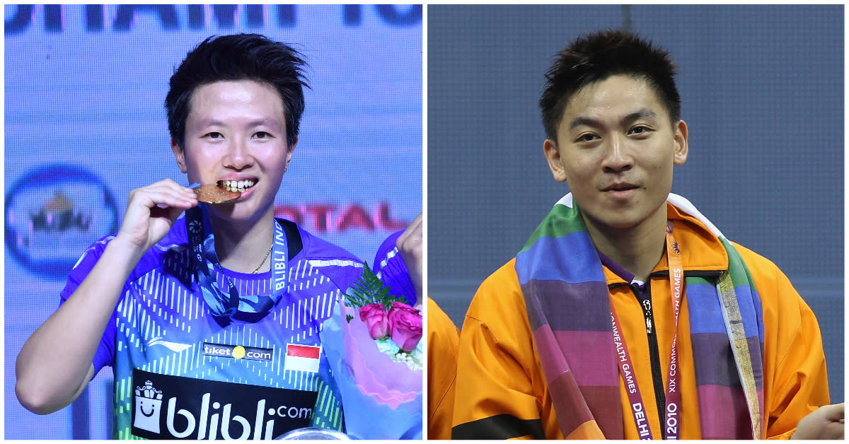 Former doubles greats (from left) Liliyana Natsir of Indonesia and Tan Boon Heong of Malaysia will be taking part at the inaugural Brave Sword International Team Challenge. (PHOTOS: Getty Images)