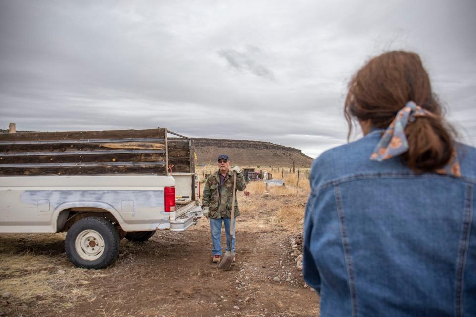 Chris and Lucilla Cisneros, married for 55 years, live just up the road from the San Isidro Catholic Church. In that time, the land has changed around them, marked by drought and fire.