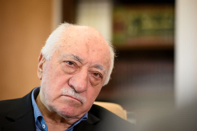 FILE PHOTO: U.S.-based cleric Fethullah Gulen at his home in Saylorsburg