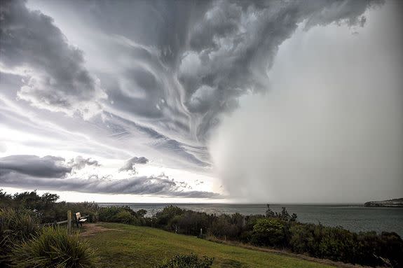 Gust front approaching Mona Vale, New South Wales, Australia.