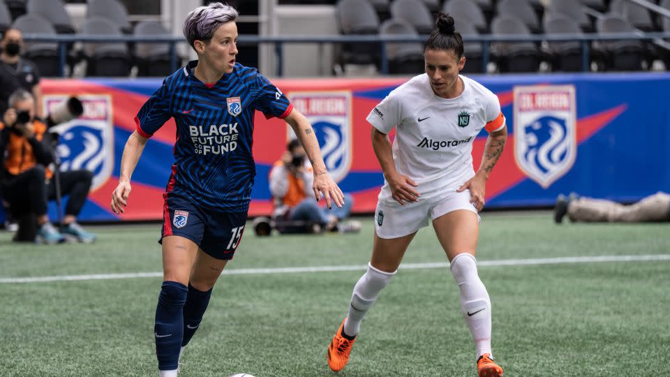 Rapinoe and Krieger will face off one last time on Saturday. - Stephen Brashear/USA Today Sports/Reuters