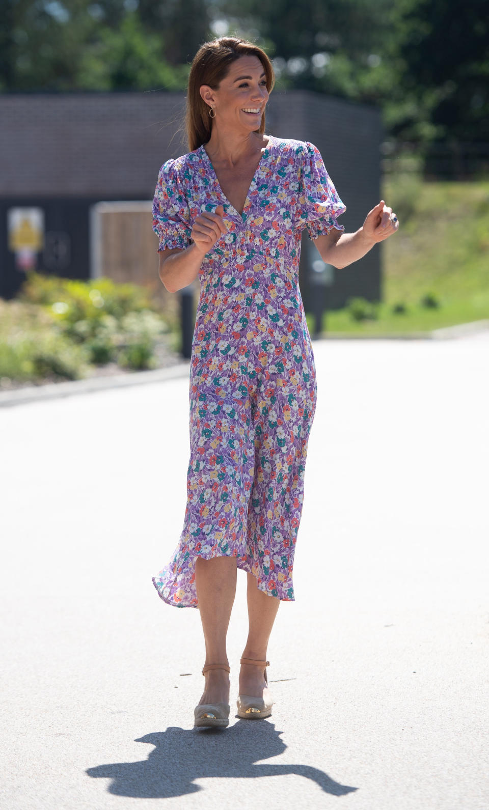 EMBARGOED: No onward transmission before 2100 BST Sat 27/6/2020. Not for publication before 2200 BST Sat 27/6/2020. The Duchess of Cambridge during a visit to The Nook in Framlingham Earl, Norfolk, which is one of the three East Anglia Children's Hospices (EACH).