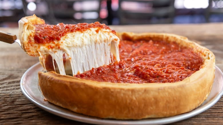Giordano's Chicago deep dish pizza