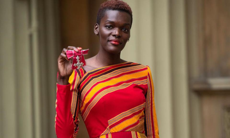 Sheila Atim after receiving an MBE for services to drama, December 2019.