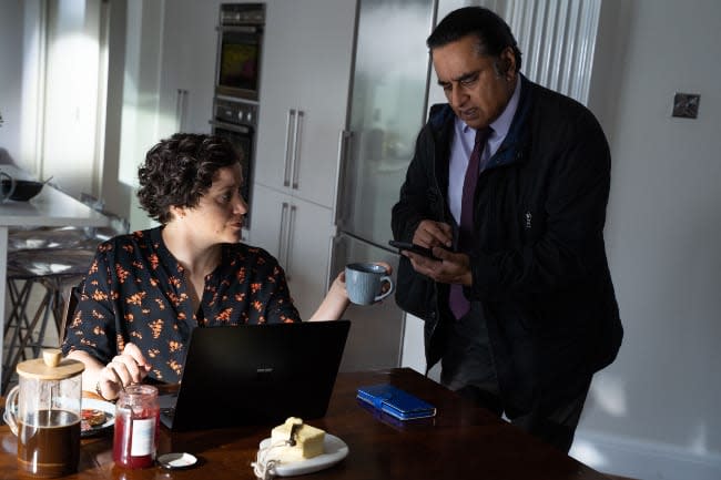 Sanjeev Bhaskar and Michelle Bonnard