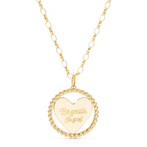 <p>Courtesy of Kelly Zajfen</p> Kelly Mckee Zajfen and Maya Brenner-designed grief necklace. All proceeds go to expectant moms in need.