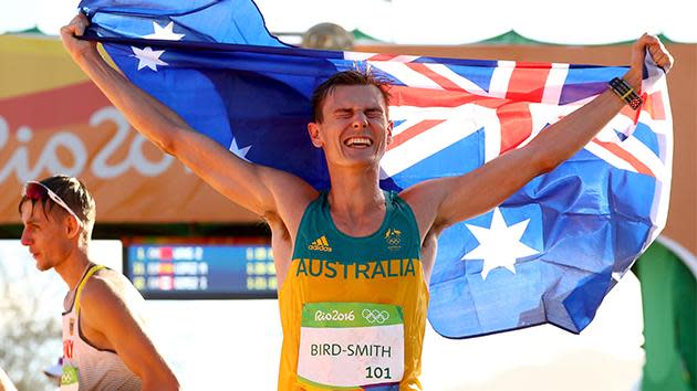 Dane Bird-Smith claims bronze in the men's 20km walk.