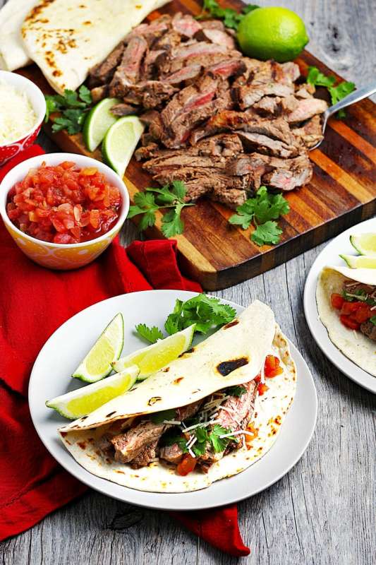 <p>This Mama Cooks</p><p><strong>Get the recipe: <a href="https://www.thismamacooks.com/2017/09/best-carne-asada-marinade-recipe.html" rel="nofollow noopener" target="_blank" data-ylk="slk:Authentic Carne Asada;elm:context_link;itc:0;sec:content-canvas" class="link ">Authentic Carne Asada</a></strong></p>