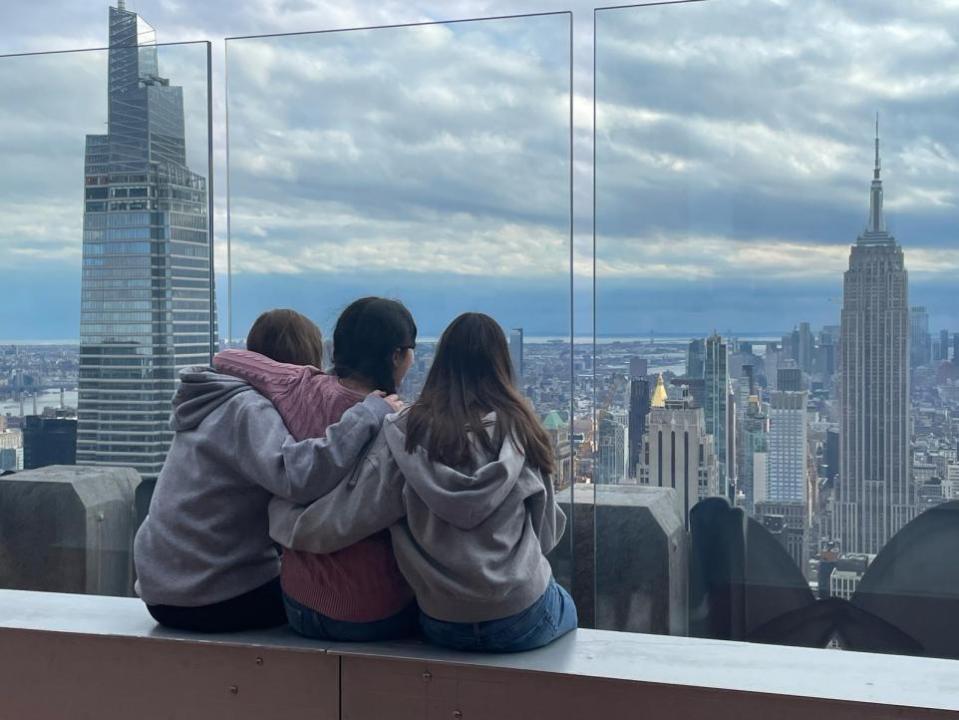 The Argus: Uplands Academy students observing the New York skyline at the Top of the Rock.