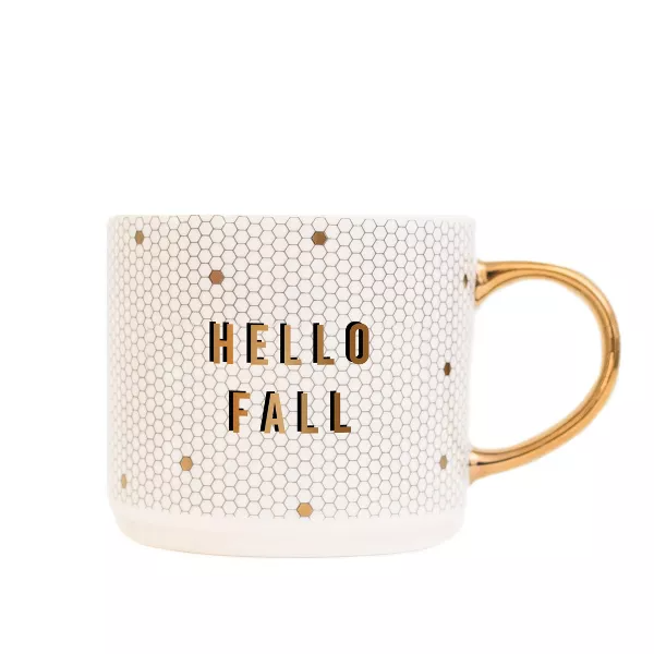 Sweet Water Decor Pumpkin Spice Orange Metal Coffee Mug -18oz : Target