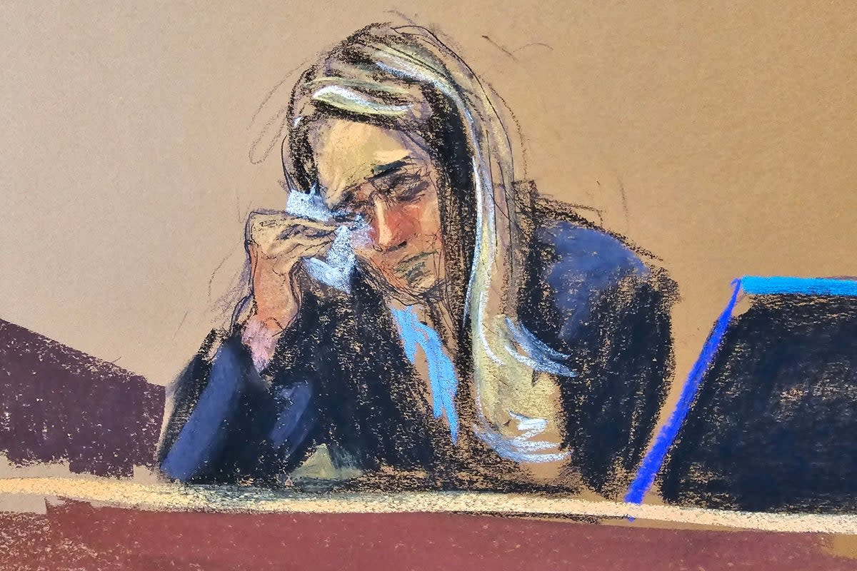 Hope Hicks cried during her testimony at Donald Trump’s first criminal trial (REUTERS)