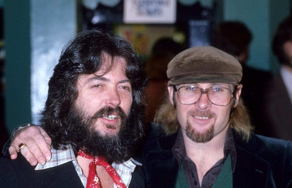 Soft rock duo Seals and Crofts (left to right: Dash Crofts and Jim Seals) at a Hollywood premiere in 1979  (Ron Galella Collection via Getty)