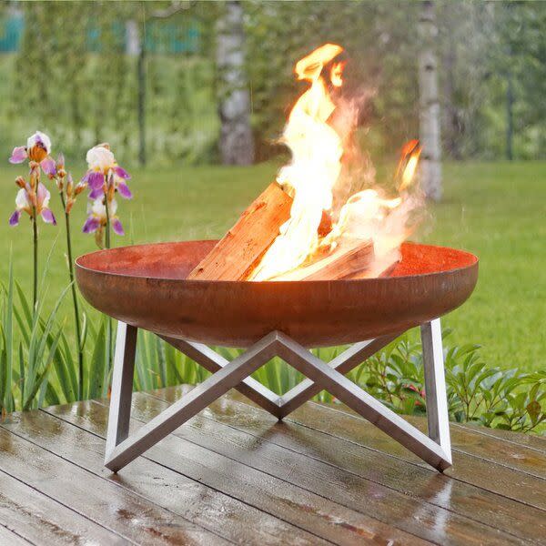 11) Faisal Stainless Steel Fire Pit