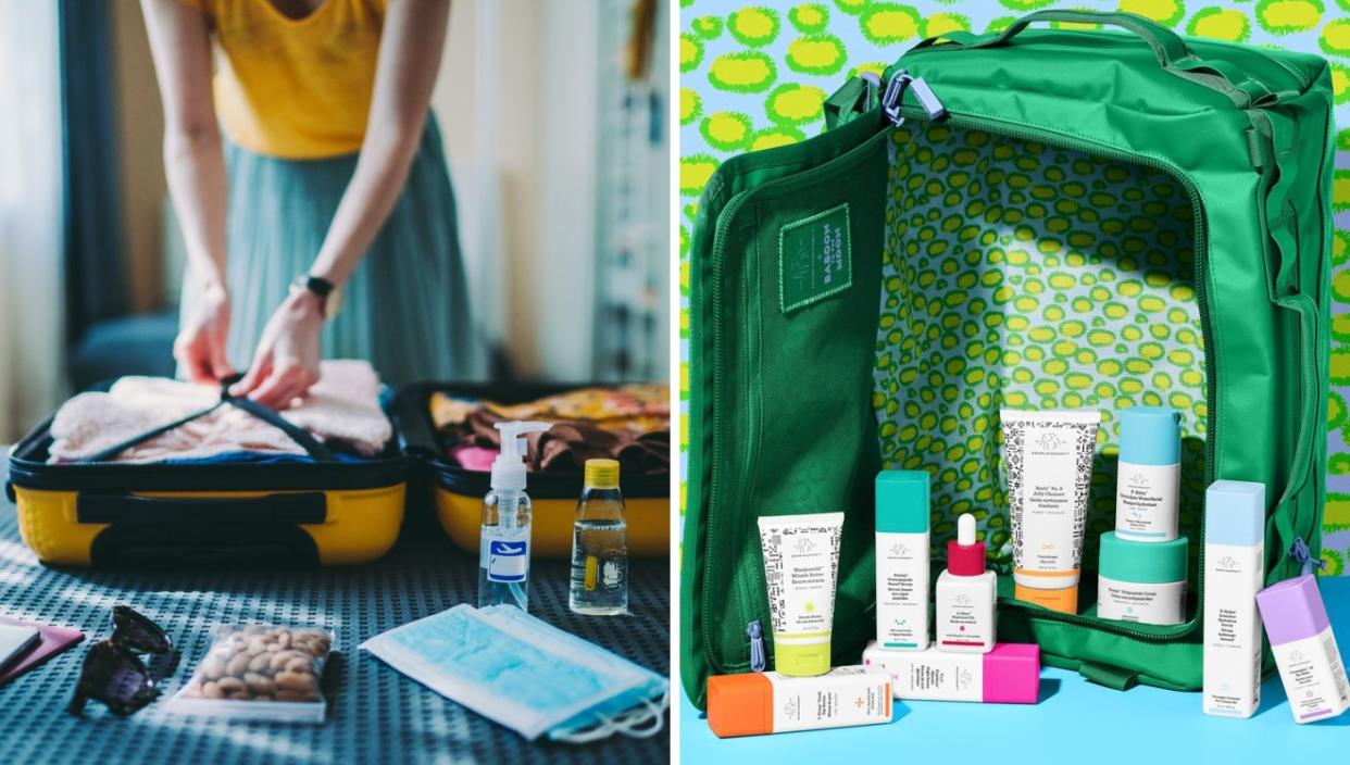 Travel toiletries you can pack in your bag. (PHOTO: Getty Images; Sephora)