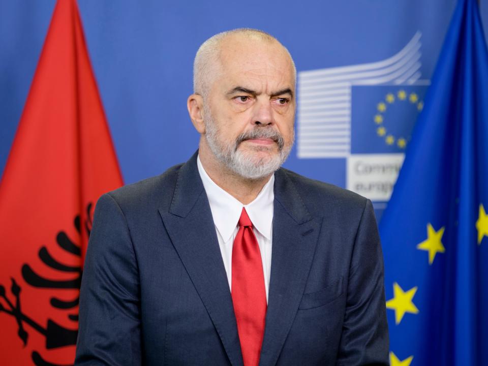 Edi Rama, the Albanian prime minister, in Brussels earlier this year.