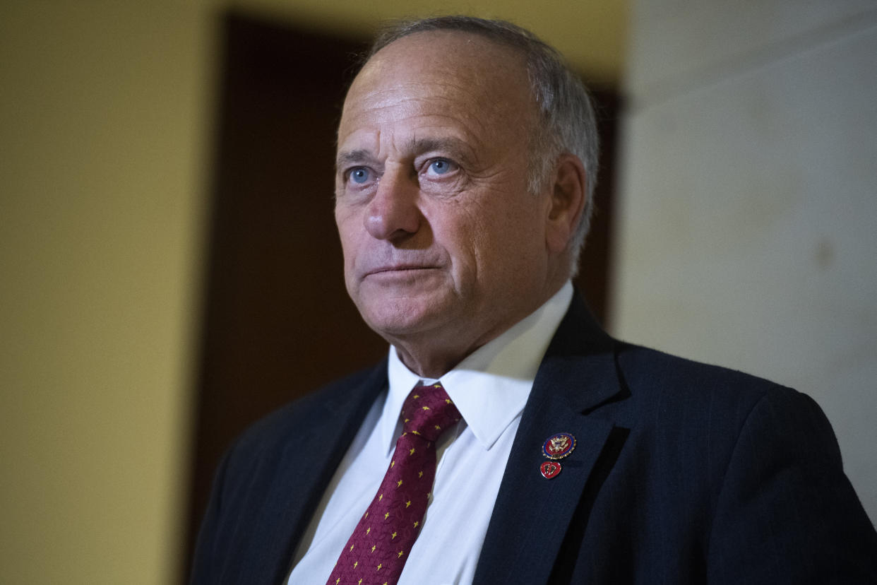 Rep. Steve King has a history of&nbsp;retweeting white nationalists and neo-Nazis. (Photo: Tom Williams via Getty Images)