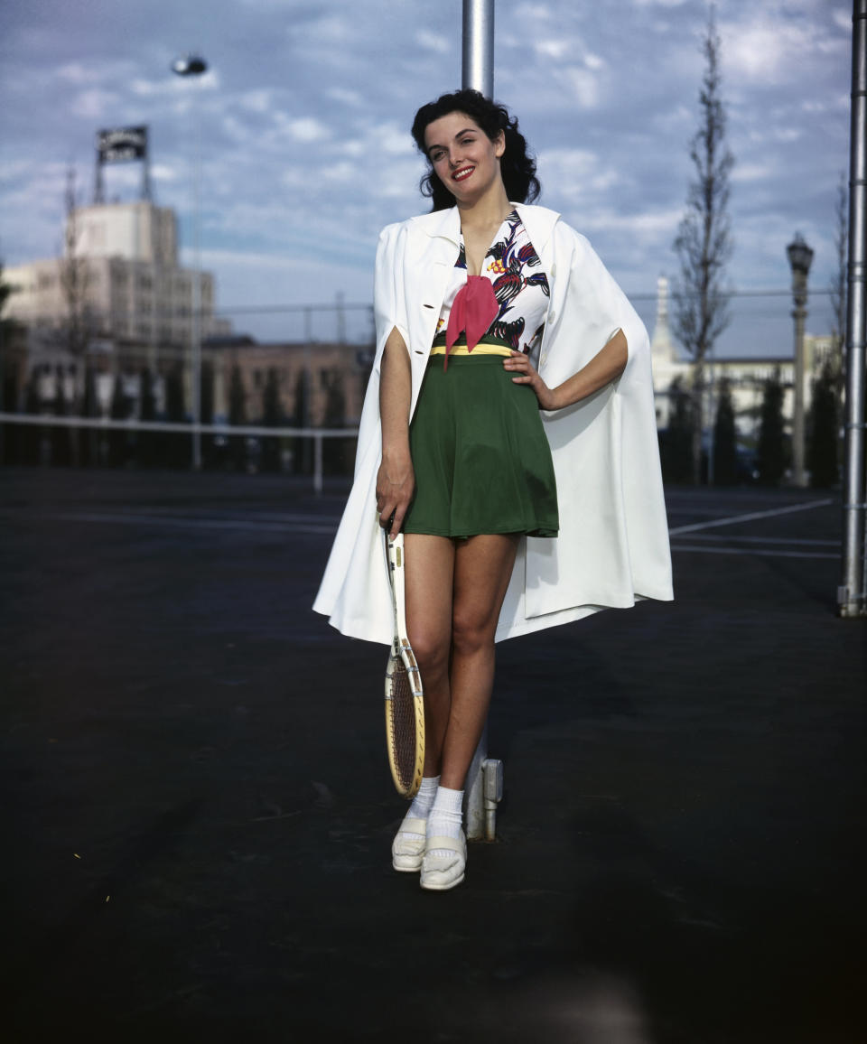 Jane Russell, shortly after being chosen for the lead female role in the 1943 film "The Outlaw."&nbsp;