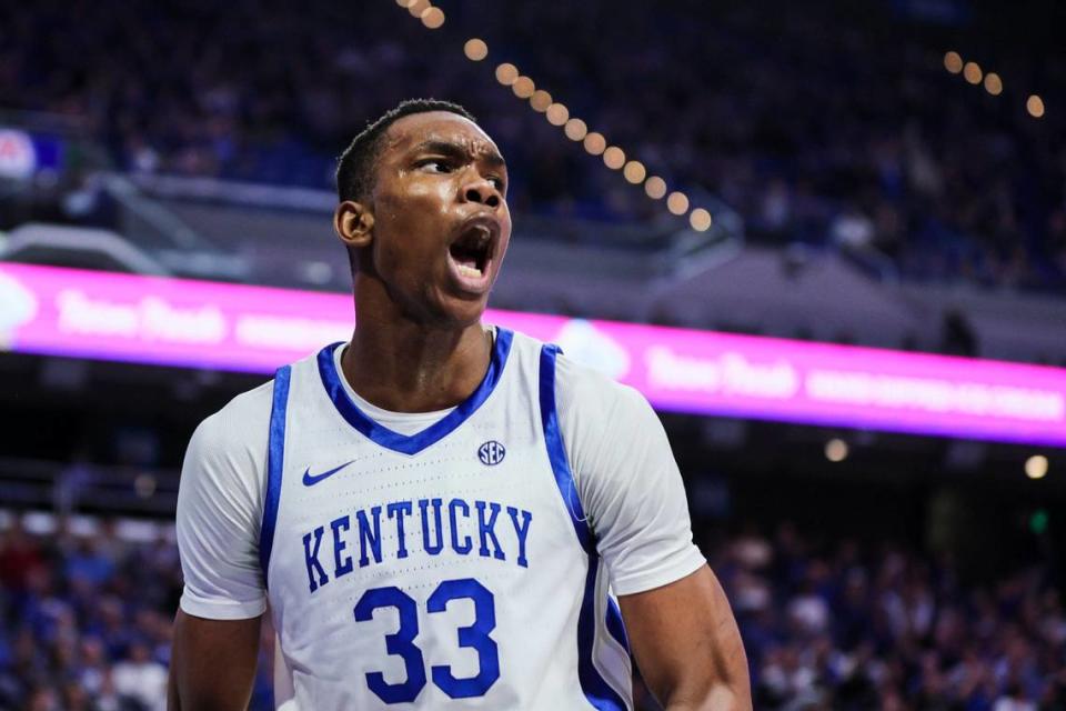 Kentucky freshman Ugonna Onyenso did not play more than three minutes in a game over the final two and a half months of the season, but he’s looking forward to his second year at UK.