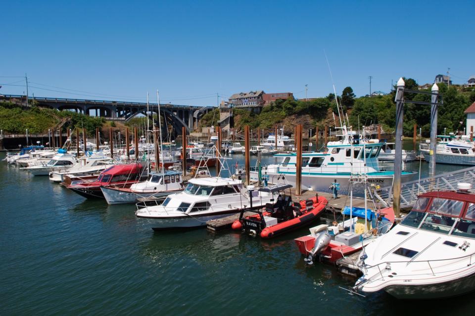 Boats in Depoe Bay