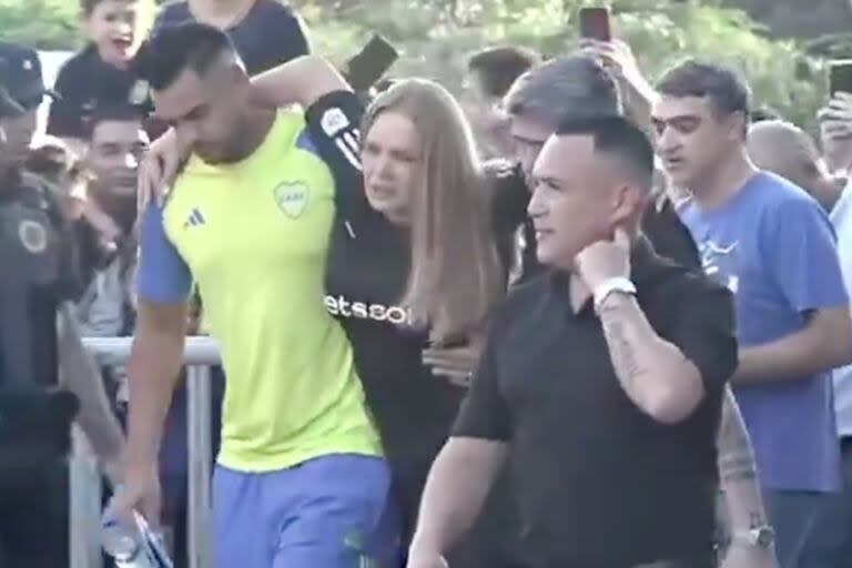 El incidente de Eliana Guercio que preocupó a Chiquito Romero en la previa del partido de Boca contra Estudiantes. Captura: ESPN