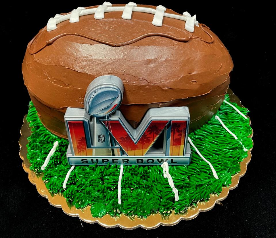 A football cake from La Bon Bake Shoppes.