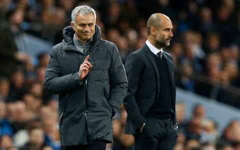 Mourinho and Guardiola  - Credit: Jason Cairnduff/REUTERS