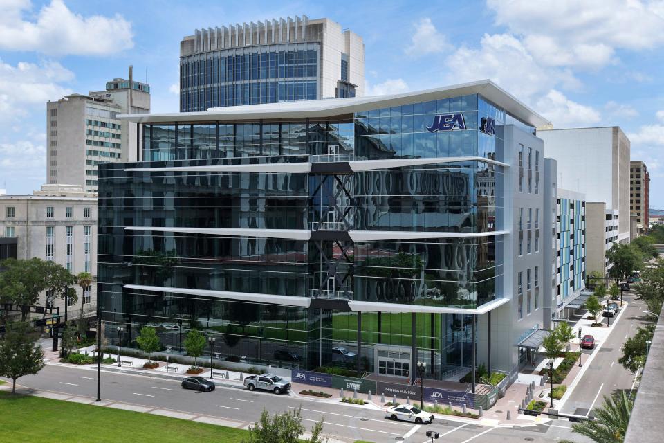 The new JEA headquarters building located at 225 Pearl St. in downtown Jacksonville.