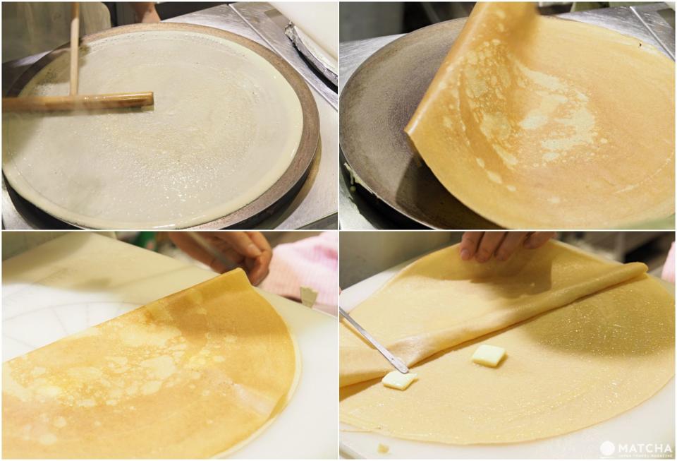 可麗餅製作過程