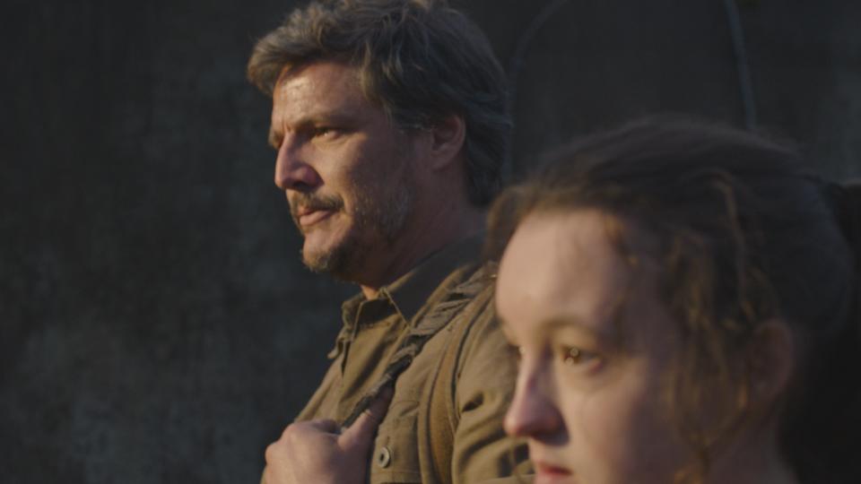 Pedro Pascal and Bella Ramsey in The Last of Us (HBO)