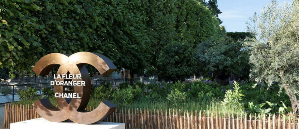 À l'occasion de l'événement Jardins Jardin, aux Tuileries, à Paris, Chanel présentera sa filière Fleur d'oranger via un parcours olfactif et botanique au cœur d'un jardin de 200 m2.  - Credit:EDOUARD DUCOS