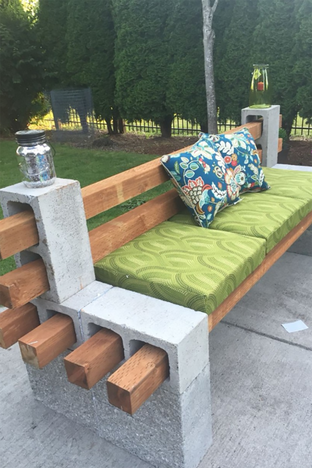The Cool Thing People Are Doing With Cinder Blocks in Their Backyards