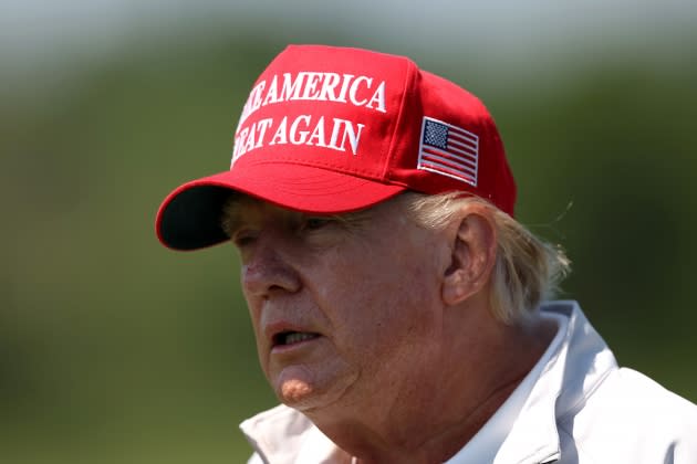 trump-doj-meeting.jpg LIV Golf Invitational - DC - Pro-Am - Credit: Rob Carr/Getty Images