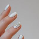 <p>Jazz up a white mani by adding your initials in gold. </p><p><a href="https://www.instagram.com/p/B4aS9rNF7i4/" rel="nofollow noopener" target="_blank" data-ylk="slk:See the original post on Instagram;elm:context_link;itc:0;sec:content-canvas" class="link ">See the original post on Instagram</a></p>