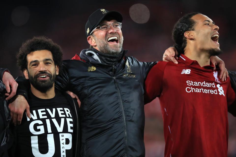 Liverpool’s 4-0 comeback win over Barcelona likely ranks as Klopp’s greatest single moment as Reds boss (PA Archive)
