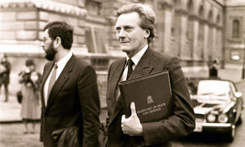 Michael Heseltine in 1986