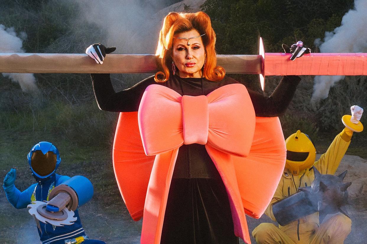 Jennifer Coolidge is An Anime Superhero — Swords and All — On the Cover of W Magazine