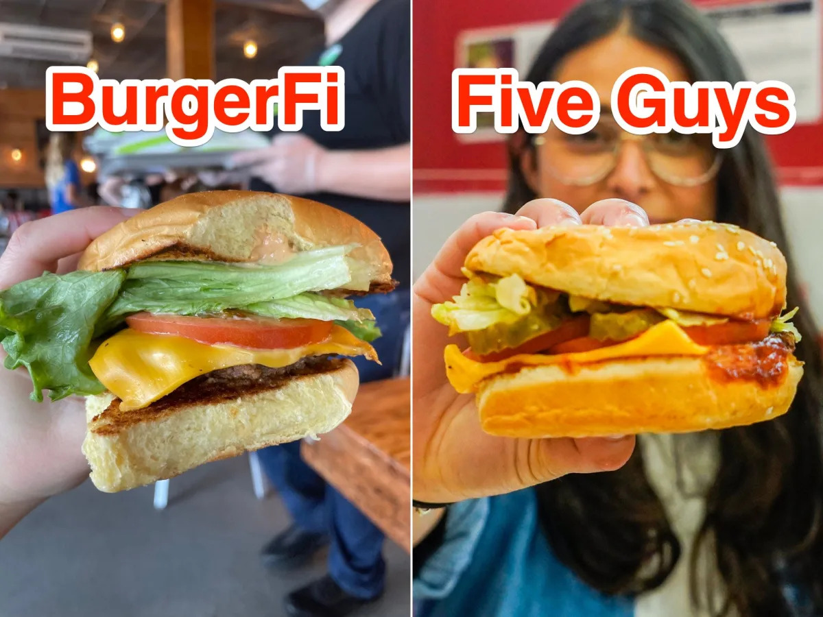 I ate the same meal at BurgerFi and Five Guys, and I was surprised that the fanc..