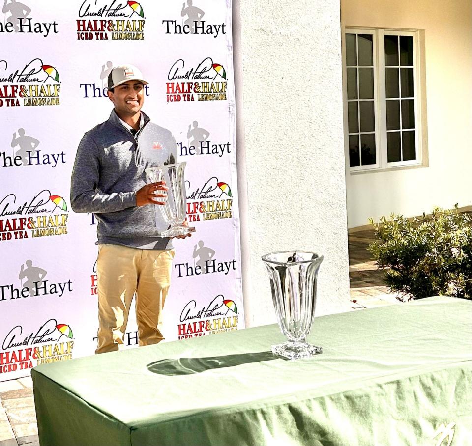 Virginia junior Devin Patel won the individual title at The Hayt, the University of North Florida's invitational at the Sawgrass Country Club.