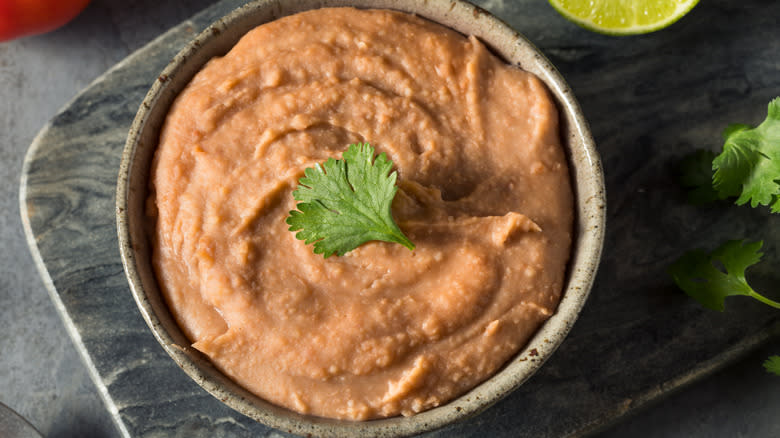 refried beans bowl